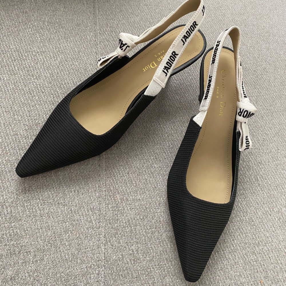 Dior Black and Cream Heels - Picture 2 of 6